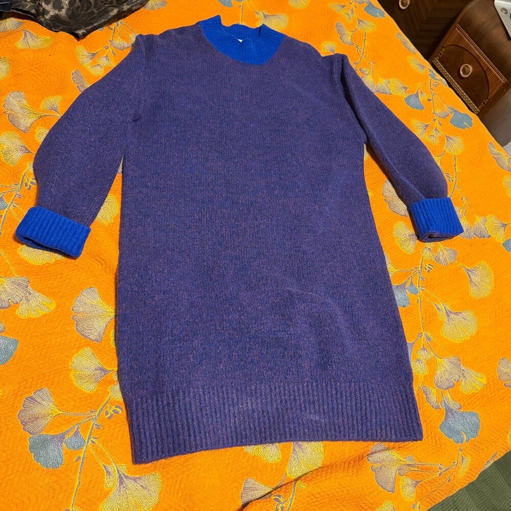 JW Anderson Uniqlo Sweater Dress Blue/Purple Size Small